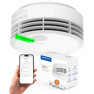Hekatron Genius Plus Weiß inkl. Klebepad 1 Stück
