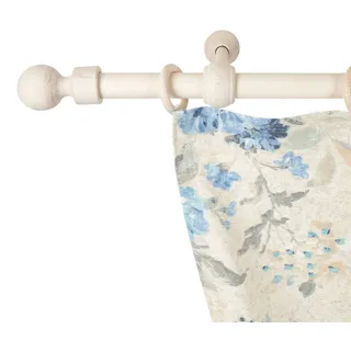 Gardinenstange SN DECO GROUP "Giro" Gr. 8, weiß (weiß antikfarben), L:320cm, Holzwerkstoff, Gardinenstangen, Gardinenstange, 28 mm, Holz, verschiedene Längen und Farben, Komplettset