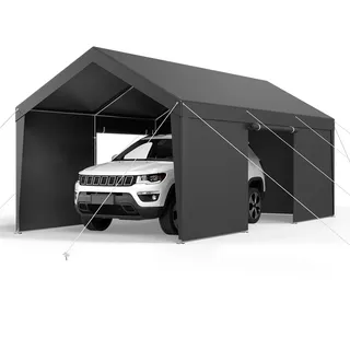 Vevor Carport 3,65 x 6,09 m grau