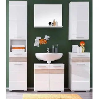 WELLTIME »Marbella« Hängeschrank, mit hochglänzender Front - (B/T/H) 37/23/77 cm,