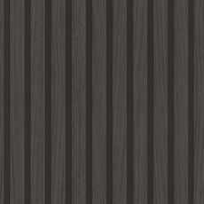 Rasch Tapete 278422 - Schwarze Papiertapete mit Holz-Optik, 3D Holz-Paneele im modernen Skandi Look, Lamellenwand - 10,05m x 0,53m (LxB)