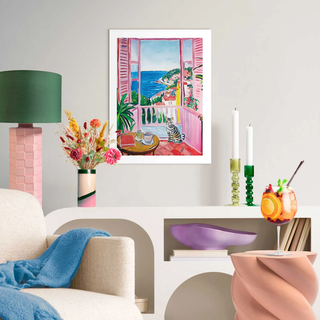 Poster REINDERS "Summer Holiday", bunt (farbe bild(er): mehrfarbig), B:30cm H:40cm T:1,6cm, Bilder, Poster, Wohnzimmer - Mehrfarbig - MDF - Landschaften - 30x40 cm
