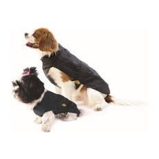 Fashion Dog Regenmantel für Hunde - Schwarz - 27 cm