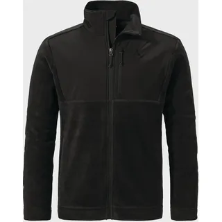 Fleecejacke SCHÖFFEL "Urban Fleece Jk Style Gregale MNS", Herren, Gr. 48, schwarz (9990, schwarz), Oberstoff: 100% Polyester, regular fit, hoch geschlossener Ausschnitt, Jacken Fleecejacke