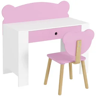 Aiyaplay Kinderschreibtisch Set mit Tischplatte & Schublade Kinder Schreibtisch und Stuhl , Rosa , Holz , 41x74.5x80 cm , Babymöbel & Kindermöbel, Kinderzimmer & Jugendzimmer, Kinderschreibtische