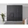 Schwebetürenschrank OTELI 203 x 210 x 62 cm Grau