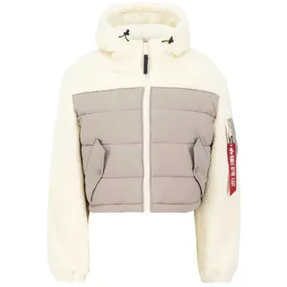 Alpha Industries Teddy Daunenjacke - Beige - XS