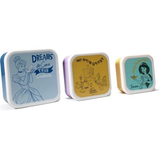 Bild von Disney: Princess Colour Pop Snack Box Set of 3, Lunchbox, Mehrfarbig