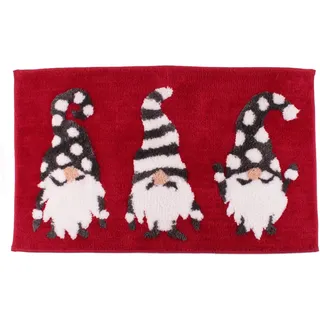 Fusion GKTRDHXPPU Gonks Badematte, getuftet, 50 x 80 cm, Rot