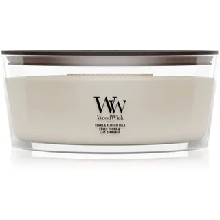 Woodwick Tonka & Almond Milk Duftkerze mit Holzdocht 453.6 g