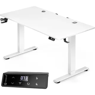 Höhenverstellbarer Schreibtisch Weiß 120x60x72-117cm