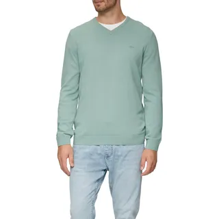 s.Oliver Herren Pullover V-Ausschnitt, Regular Fit, Langarm, 100% Baumwolle