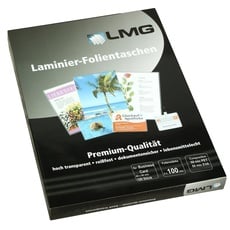 LMG LMGBC-100 Laminierfolien Business Card, 60 x 90 mm, 2 x 100 mic, 100 Stück