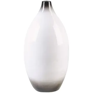 Beliani Dekovase Terrakotta weiß Baeza , Stein , Mode , 46 cm , Dekoration, Vasen, Keramikvasen