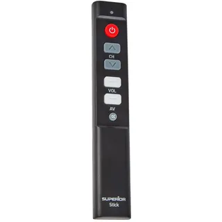 SUPERIOR ELECTRONICS Stick Universal Grosstastenfernbedienung Große Knöpfe - Universal Fernbedienung Superior Electronics SUPTLB003, schwarz