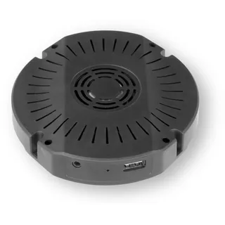 Kalb Material Für Möbel kalb | DualCharge 10W Drahtlos Ladegerät mit 15W USB Ausgang, Unterbau bis 30 mm, unsichtbar, Induktionsladegerät mit Lüfter, Netzteil, 1200 mm Kabel