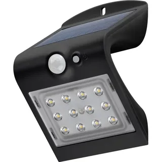 goobay Solarleuchte Kunststoff 14,5 cm mit Bewegungsmelder schwarz