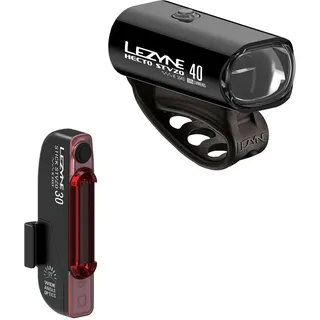 Lezyne Hecto Drive 40 + Stick Drive Stvzo Set schwarz