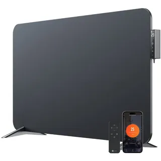 bringer-germany Metall Infrarotheizung mit Smart Thermostat - Schwarz
