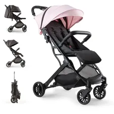 MINIMUM PLUS SPACE Kinderwagen bis 22 kg - Rosa austauschbares Verdeck