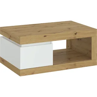 Couchtisch HOME AFFAIRE "Luci", eichefarben artisan, alpinweiß, B:110cm H:50,3cm T:70cm, Tische, Couchtisch, Breite 110 cm