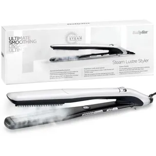 Babyliss Steam Lustre Styler Haarglätter silber