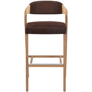 Voglauer Barhocker , Braun, Wildeiche , Holz, Textil , Wildeiche , massiv , Uni , konisch , 52x103x51.5 cm , Goldenes M, Made in Austria , Lederauswahl, Stoffauswahl , Esszimmer, Barmöbel, Barhocker