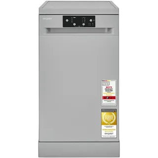 Exquisit GSP9109-451D Unterbau-Geschirrspüler (freistehend, 450 mm, Silber)