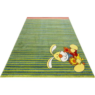 Kinderteppich SIGIKID "Semmel Bunny" Gr. 1, grün, B:80cm H:13mm L:150cm, Kunstfaser, Teppiche, Kinderteppich