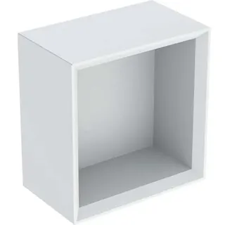 Geberit iCon Regal quadratisch, 22,5x23,3x13,2 cm, 502321, 502.321.01.3, Farbe: Front/Korpus: weiß/lackiert matt, Griff: weiß/pulverbeschichtet matt