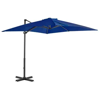 vidaXL Ampelschirm 250 x 250 cm Azurblau