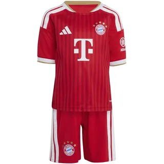 adidas Kinder FC Bayern München Home Minikit 2026/27 JZ3083 116 - Better Scarlet/White - 116