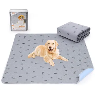 2 Stück sehr saugfähig Welpenunterlagen, 80*92cm Wasserdicht und waschbar Puppy Training Pads,rutschfeste Hundedecke für Sofa und Boden