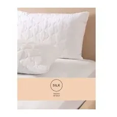 M&S Collection Lot de 2protège-oreillers en soie - Blanc, Blanc - 1SIZE