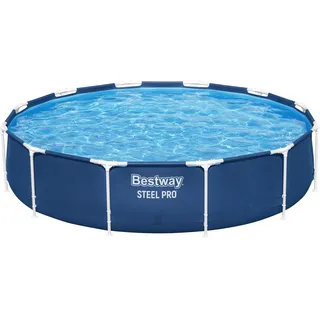 BESTWAY Steel Pro Frame Pool Ø 366 x 76 cm inkl. Reparaturset