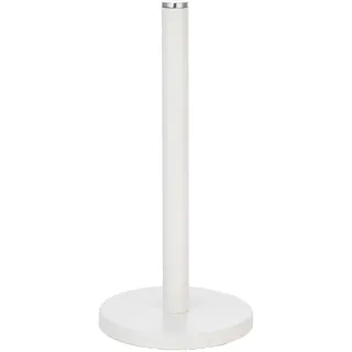 Drw Küchenrollenhalter aus Stahl in Weiß, 15 x 15 x 32 cm