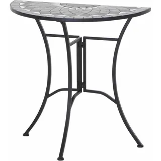 Siena Garden Gartentisch 70 x 35 x 71 cm schwarz/grau