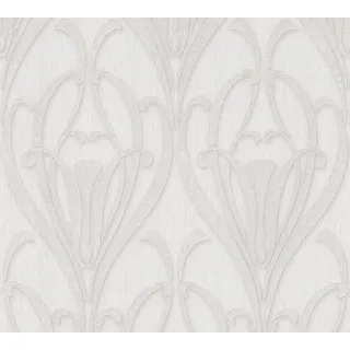 ascreation living walls Vliestapete Mata Hari, Barock, Tapete, weiß, creme 380913