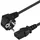 PremiumCord kpsp3 Netzkabel 230V 3m Schutzkontakt gewinkelt IEC 320 Netzkabel