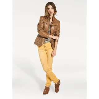 heine Lederjacke ohne Kapuze, braun