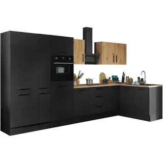 BASIC by Balculina Winkelküche 360 x 175 cm schwarz