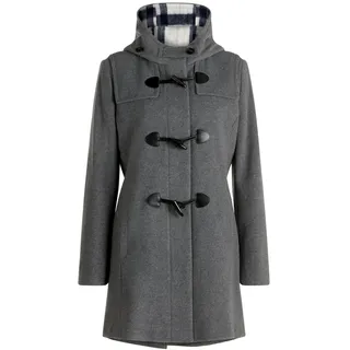Wolljacke GIL BRET "Dufflecoat mit Kapuze", Damen, Gr. 40, grau (hellgrau), Obermaterial: 75% Wolle WO. 20% Polyamid PA. 5% Kaschmir WS., Jacken Wolljacke