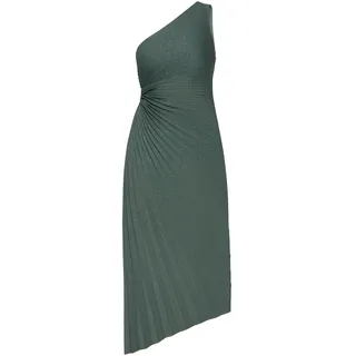 Abendkleid VERA MONT "Abendkleid im Glitzer-Look", Damen, Gr. 38, EURO, grün (evening grün), Obermaterial: 94% Polyester PES. 6% Elasthan EL., Kleider Abendkleid