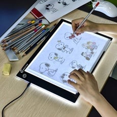 XIAOSTAR Led Licht Pad A4, Leuchttisch einstellbare leuchtkasten Copy Board Leuchtkasten, mit Type-C Ladekabel für Diamond Painting Skizzieren Animation (A4)