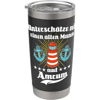 Amrum Souvenir Nordseeküste Urlaub Inselurlaub Amrum Doppelwandiger Edelstahl-Thermobecher
