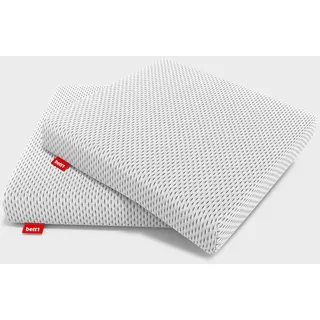 Bett1 Sitzkissen 40 x 40 cm weiß 2 St.