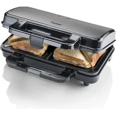 Bestron XL Sandwichmaker, Toaster, Grau