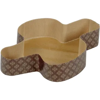 Beppiani Backform für Ostertaube, Förmchen Ostertaube aus Papier, reine Zellulose, hitzebeständig +200 °C, professionelle Ostertaube (20, 750 g)