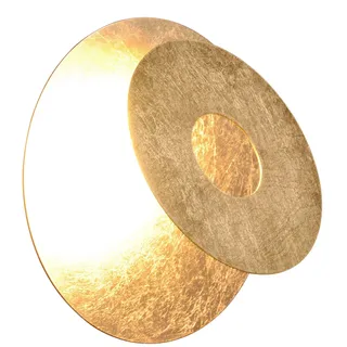 Trio Leuchten LED Wandleuchte Leano 6W, warmweiß goldfarbig Metall