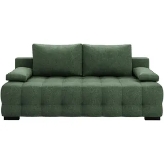Stylife Schlafsofa , Grün , Textil , Füllung: Faserbällchen, Schaumstoffflocken,Faserbällchen, Schaumstoffflocken , 209x96x100 cm , Stoffauswahl, Schlafen auf Sitzhöhe, Rücken echt , Wohnzimmer, Sofas & Couches, Schlafsofas, Sonstige Schlafsofas